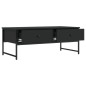 vidaXL Couchtisch Schwarz 101x49x39,5 cm Holzwerkstoff vidaXL Couchtisch Schwarz 101x49x39,5 cm Holzwerkstoff
