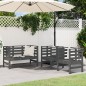 vidaXL 3-tlg. Garten-Lounge-Set Grau Massivholz Kiefer vidaXL 3-tlg. Garten-Lounge-Set Grau Massivholz Kiefer