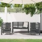 vidaXL 3-tlg. Garten-Lounge-Set Grau Massivholz Kiefer vidaXL 3-tlg. Garten-Lounge-Set Grau Massivholz Kiefer