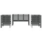 vidaXL 3-tlg. Garten-Lounge-Set Grau Massivholz Kiefer vidaXL 3-tlg. Garten-Lounge-Set Grau Massivholz Kiefer