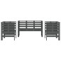 vidaXL 3-tlg. Garten-Lounge-Set Grau Massivholz Kiefer vidaXL 3-tlg. Garten-Lounge-Set Grau Massivholz Kiefer