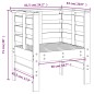 vidaXL 3-tlg. Garten-Lounge-Set Grau Massivholz Kiefer vidaXL 3-tlg. Garten-Lounge-Set Grau Massivholz Kiefer