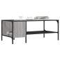 vidaXL Couchtisch mit Regal Grau Sonoma 100x51x40 cm Holzwerkstoff vidaXL Couchtisch mit Regal Grau Sonoma 100x51x40 cm Holzwerkstoff