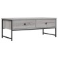 vidaXL Couchtisch Grau Sonoma 101x49x39,5 cm Holzwerkstoff vidaXL Couchtisch Grau Sonoma 101x49x39,5 cm Holzwerkstoff