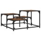 vidaXL Couchtisch Räuchereiche 68x68x40 cm Holzwerkstoff vidaXL Couchtisch Räuchereiche 68x68x40 cm Holzwerkstoff