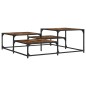 vidaXL Couchtisch Räuchereiche 107x107x40 cm Holzwerkstoff vidaXL Couchtisch Räuchereiche 107x107x40 cm Holzwerkstoff