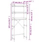 vidaXL Waschmaschinenregal Braun Eichen-Optik 67x25x163 cm vidaXL Waschmaschinenregal Braun Eichen-Optik 67x25x163 cm