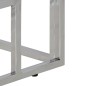 vidaXL Konsolentisch Silbern Edelstahl und Massivholz vidaXL Konsolentisch Silbern Edelstahl und Massivholz