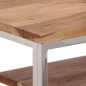 vidaXL Konsolentisch Silbern Edelstahl und Massivholz Akazie vidaXL Konsolentisch Silbern Edelstahl und Massivholz Akazie