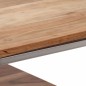 vidaXL Konsolentisch Silbern Edelstahl und Massivholz Akazie vidaXL Konsolentisch Silbern Edelstahl und Massivholz Akazie