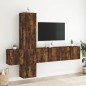 vidaXL 5-tlg. Wohnwand Räuchereiche Holzwerkstoff vidaXL 5-tlg. Wohnwand Räuchereiche Holzwerkstoff