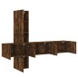 vidaXL 5-tlg. Wohnwand Räuchereiche Holzwerkstoff vidaXL 5-tlg. Wohnwand Räuchereiche Holzwerkstoff