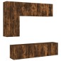 vidaXL 5-tlg. Wohnwand Räuchereiche Holzwerkstoff vidaXL 5-tlg. Wohnwand Räuchereiche Holzwerkstoff