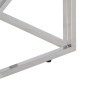 vidaXL Couchtisch Silbern Edelstahl und Massivholz Akazie vidaXL Couchtisch Silbern Edelstahl und Massivholz Akazie