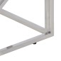 vidaXL Couchtisch Silbern Edelstahl und Massivholz vidaXL Couchtisch Silbern Edelstahl und Massivholz