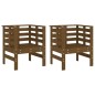 vidaXL Gartenstühle 2 Stk. Honigbraun 61,5x53x71 cm Massivholz Kiefer vidaXL Gartenstühle 2 Stk. Honigbraun 61,5x53x71 cm Massivholz Kiefer