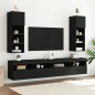 vidaXL TV-Schränke mit LED-Leuchten 2 Stk. Schwarz 30,5x30x90 cm vidaXL TV-Schränke mit LED-Leuchten 2 Stk. Schwarz 30,5x30x90 cm