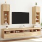 vidaXL TV-Schränke mit LED-Leuchten 2 Stk. Sonoma-Eiche 30,5x30x90 cm vidaXL TV-Schränke mit LED-Leuchten 2 Stk. Sonoma-Eiche 30,5x30x90 cm