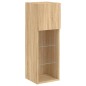 vidaXL TV-Schränke mit LED-Leuchten 2 Stk. Sonoma-Eiche 30,5x30x90 cm vidaXL TV-Schränke mit LED-Leuchten 2 Stk. Sonoma-Eiche 30,5x30x90 cm