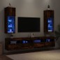 vidaXL TV-Schränke mit LED-Leuchten 2 Stk. Räuchereiche 30,5x30x90 cm vidaXL TV-Schränke mit LED-Leuchten 2 Stk. Räuchereiche 30,5x30x90 cm
