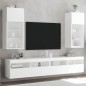vidaXL TV-Schränke mit LED-Leuchten 2 Stk. Weiß 40,5x30x90 cm vidaXL TV-Schränke mit LED-Leuchten 2 Stk. Weiß 40,5x30x90 cm