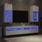 vidaXL TV-Schränke mit LED-Leuchten 2 Stk. Weiß 40,5x30x90 cm vidaXL TV-Schränke mit LED-Leuchten 2 Stk. Weiß 40,5x30x90 cm