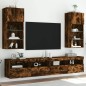 vidaXL TV-Schränke mit LED-Leuchten 2 Stk. Räuchereiche 40,5x30x90 cm vidaXL TV-Schränke mit LED-Leuchten 2 Stk. Räuchereiche 40,5x30x90 cm