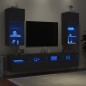 vidaXL TV-Schränke mit LED-Leuchten 2 Stk. Schwarz 40,5x30x90 cm vidaXL TV-Schränke mit LED-Leuchten 2 Stk. Schwarz 40,5x30x90 cm
