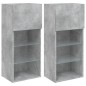 vidaXL TV-Schränke mit LED-Leuchten 2 Stk. Betongrau 40,5x30x90 cm vidaXL TV-Schränke mit LED-Leuchten 2 Stk. Betongrau 40,5x30x90 cm