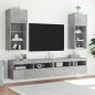 vidaXL TV-Schränke mit LED-Leuchten 2 Stk. Betongrau 40,5x30x90 cm vidaXL TV-Schränke mit LED-Leuchten 2 Stk. Betongrau 40,5x30x90 cm