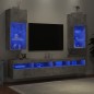 vidaXL TV-Schränke mit LED-Leuchten 2 Stk. Betongrau 40,5x30x90 cm vidaXL TV-Schränke mit LED-Leuchten 2 Stk. Betongrau 40,5x30x90 cm