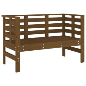 vidaXL Gartenbank Honigbraun 111,5x53x71 cm Massivholz Kiefer