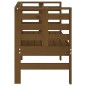 vidaXL Gartenbank Honigbraun 111,5x53x71 cm Massivholz Kiefer vidaXL Gartenbank Honigbraun 111,5x53x71 cm Massivholz Kiefer