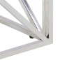 vidaXL Couchtisch Silbern Edelstahl und Massivholz vidaXL Couchtisch Silbern Edelstahl und Massivholz