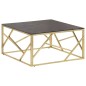 vidaXL Couchtisch Golden Edelstahl und Hartglas vidaXL Couchtisch Golden Edelstahl und Hartglas