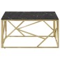 vidaXL Couchtisch Golden Edelstahl und Hartglas vidaXL Couchtisch Golden Edelstahl und Hartglas