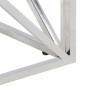 vidaXL Couchtisch Silbern Edelstahl und Massivholz Akazie vidaXL Couchtisch Silbern Edelstahl und Massivholz Akazie