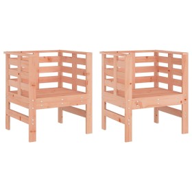 vidaXL Gartenstühle 2 Stk. 61,5x53x71 cm Massivholz Douglasie