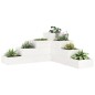 vidaXL Pflanzentreppe 4 Stufen 80,5x79x36 cm Weiß Massivholz Kiefer vidaXL Pflanzentreppe 4 Stufen 80,5x79x36 cm Weiß Massivholz Kiefer