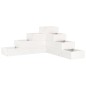 vidaXL Pflanzentreppe 4 Stufen 80,5x79x36 cm Weiß Massivholz Kiefer vidaXL Pflanzentreppe 4 Stufen 80,5x79x36 cm Weiß Massivholz Kiefer