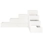 vidaXL Pflanzentreppe 4 Stufen 80,5x79x36 cm Weiß Massivholz Kiefer vidaXL Pflanzentreppe 4 Stufen 80,5x79x36 cm Weiß Massivholz Kiefer
