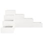 vidaXL Pflanzentreppe 4 Stufen 80,5x79x36 cm Weiß Massivholz Kiefer vidaXL Pflanzentreppe 4 Stufen 80,5x79x36 cm Weiß Massivholz Kiefer
