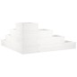 vidaXL Pflanzentreppe 4 Stufen 80,5x79x36 cm Weiß Massivholz Kiefer vidaXL Pflanzentreppe 4 Stufen 80,5x79x36 cm Weiß Massivholz Kiefer