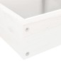 vidaXL Pflanzentreppe 4 Stufen 80,5x79x36 cm Weiß Massivholz Kiefer vidaXL Pflanzentreppe 4 Stufen 80,5x79x36 cm Weiß Massivholz Kiefer