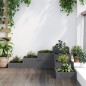 vidaXL Pflanzentreppe 4 Stufen 106x104,5x36 cm Grau Massivholz Kiefer vidaXL Pflanzentreppe 4 Stufen 106x104,5x36 cm Grau Massivholz Kiefer