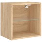 vidaXL Wand-Nachttische mit LED-Leuchten 2 Stk. Sonoma-Eiche vidaXL Wand-Nachttische mit LED-Leuchten 2 Stk. Sonoma-Eiche