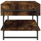 vidaXL Couchtisch Räuchereiche 90x50x45 cm Holzwerkstoff vidaXL Couchtisch Räuchereiche 90x50x45 cm Holzwerkstoff