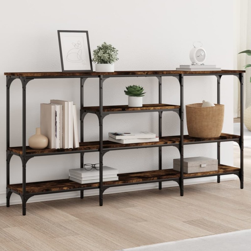vidaXL Konsolentisch Räuchereiche 160x29x80 cm Holzwerkstoff vidaXL Konsolentisch Räuchereiche 160x29x80 cm Holzwerkstoff