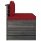 Garten-Paletten-Mittelsofa mit Kissen Kiefernholz Garten-Paletten-Mittelsofa mit Kissen Kiefernholz