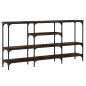 vidaXL Konsolentisch Räuchereiche 160x29x80 cm Holzwerkstoff vidaXL Konsolentisch Räuchereiche 160x29x80 cm Holzwerkstoff